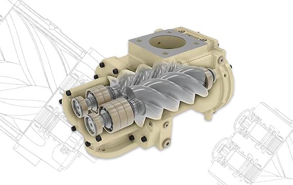 rotary screw airend 570x360